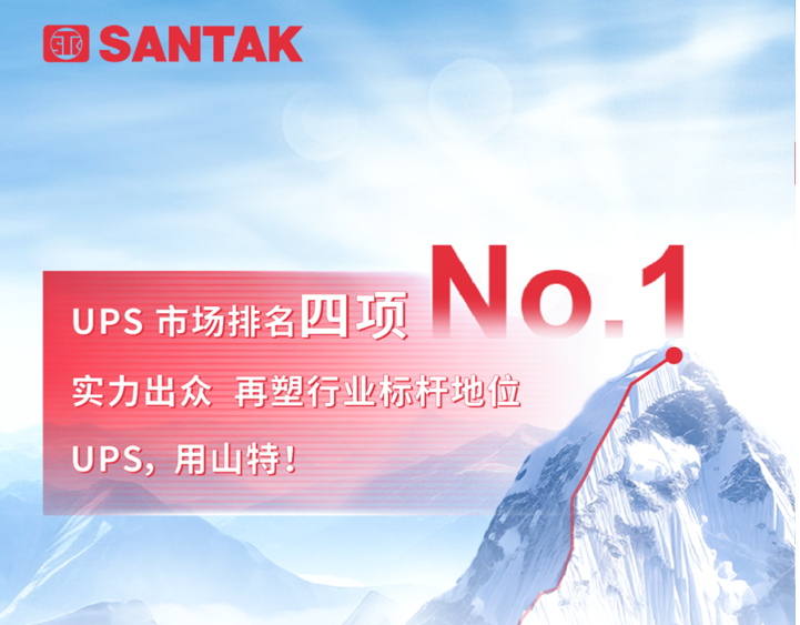 山特 UPS，市場占有率四項 NO.1
